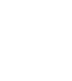 A white outline of a shovel and a hammer.